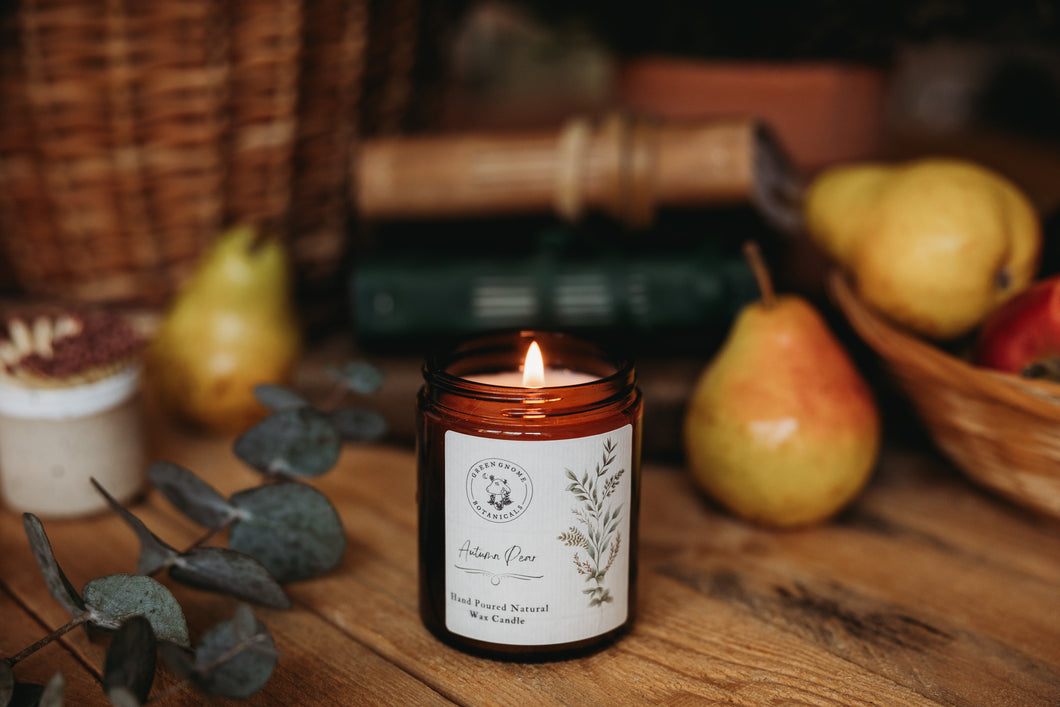 Autumn Pear Scented Natural Wax Candle