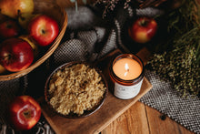 Load image into Gallery viewer, Apple Crumble Scented Natural Wax Candle

