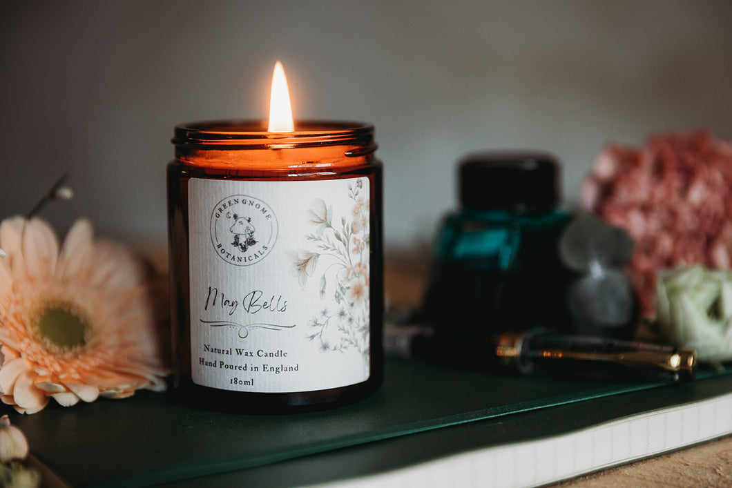 May Bells - Coconut & Rapeseed Wax Candle - Green Gnome Botanicals